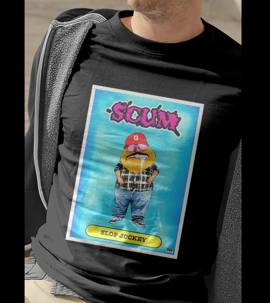 SCUM Slop Jockey Trading Card Gritty T-Shirt