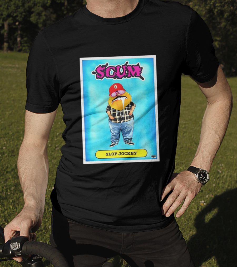 SCUM Slop Jockey Trading Card Gritty T-Shirt