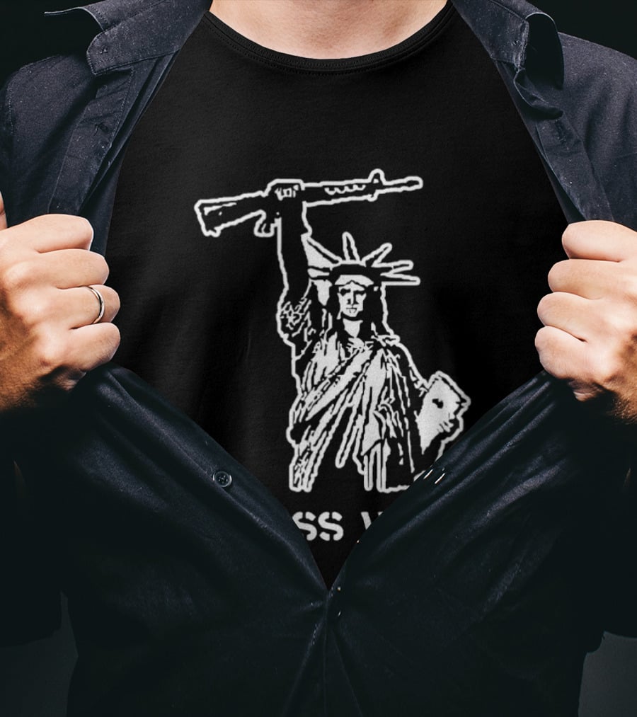 Statue Of Liberty AK 47 Class War New York USA T-Shirt