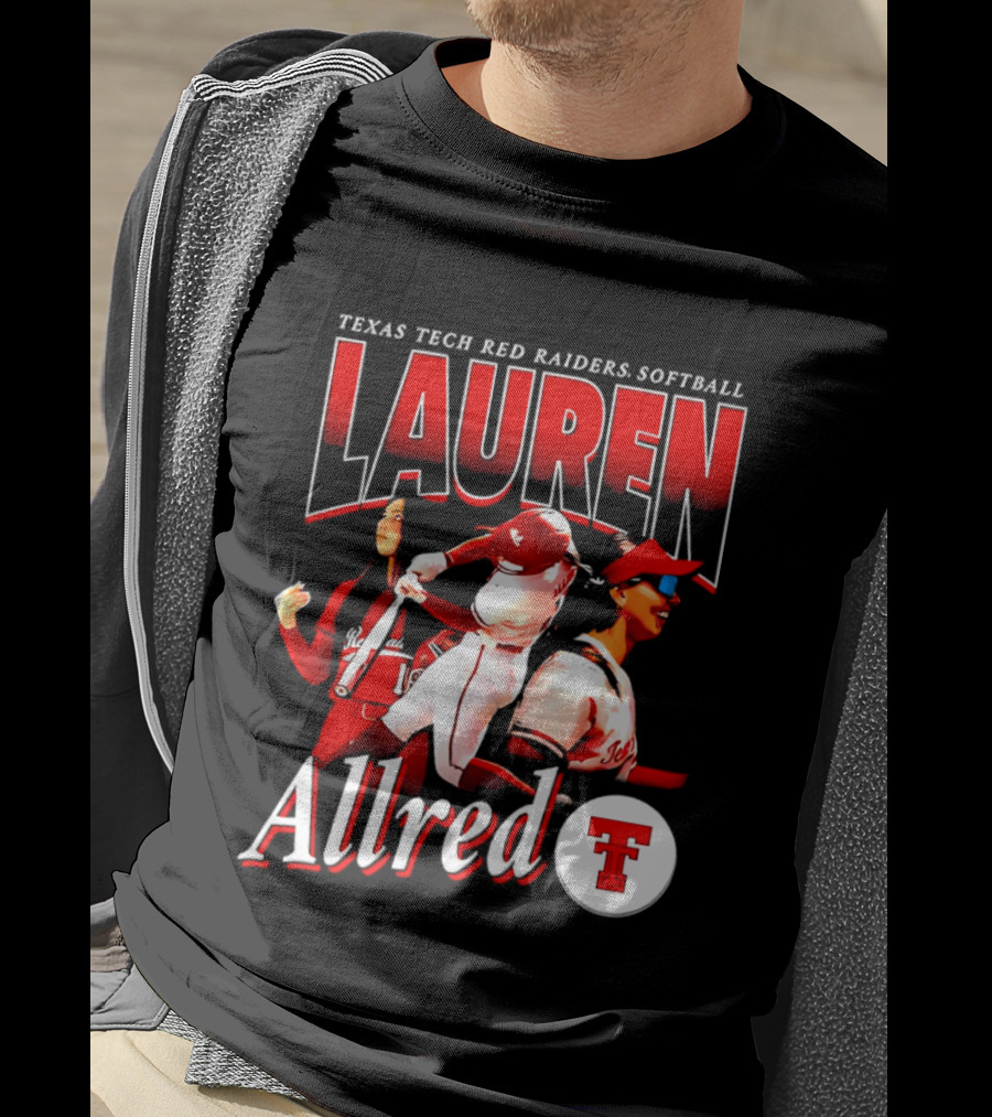 Texas Tech Red Raiders Softball Lauren Allred Team T-Shirt