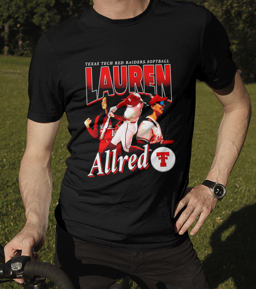 Texas Tech Red Raiders Softball Lauren Allred Team T-Shirt