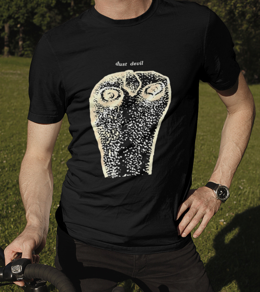 Dust Devil Abstract Face Design In Earthy Tones T-Shirt