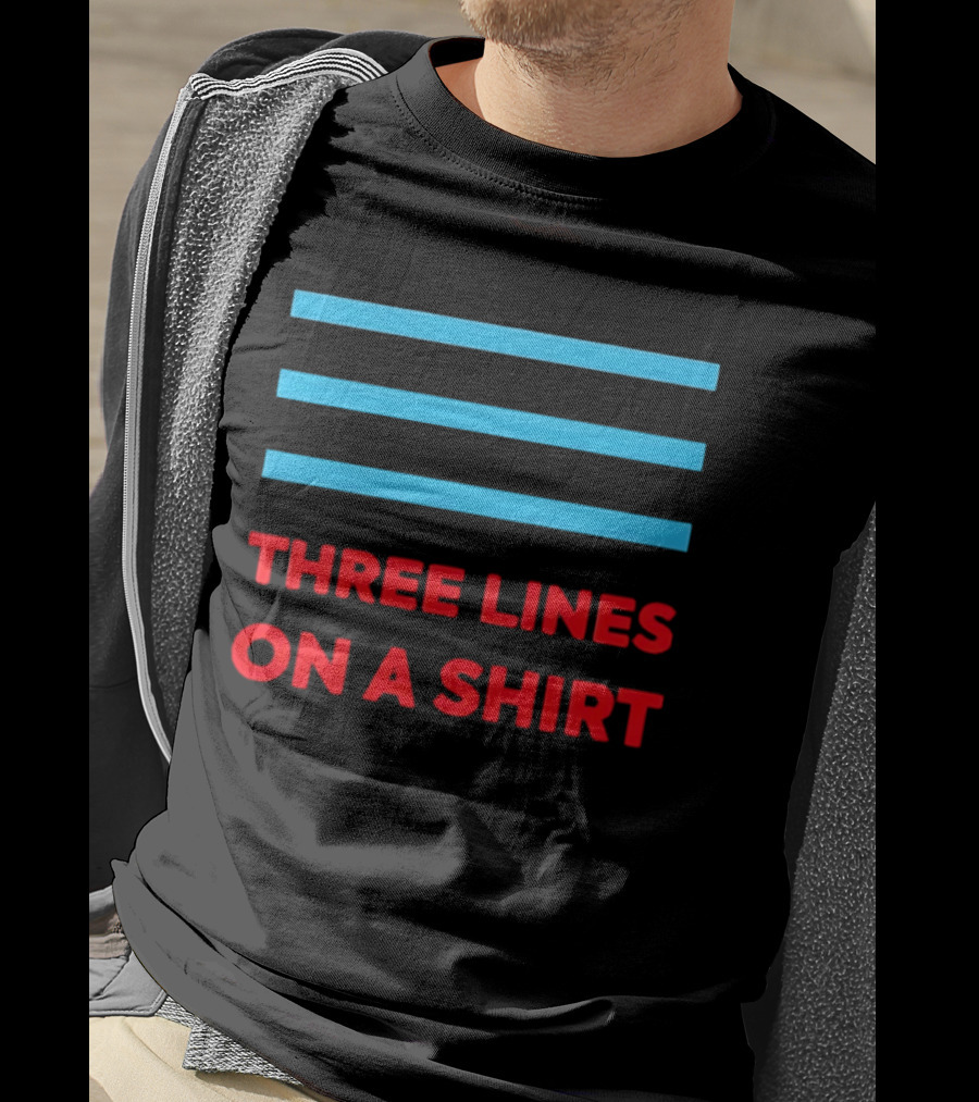 Three Lines On A England Europe T-Shirt
