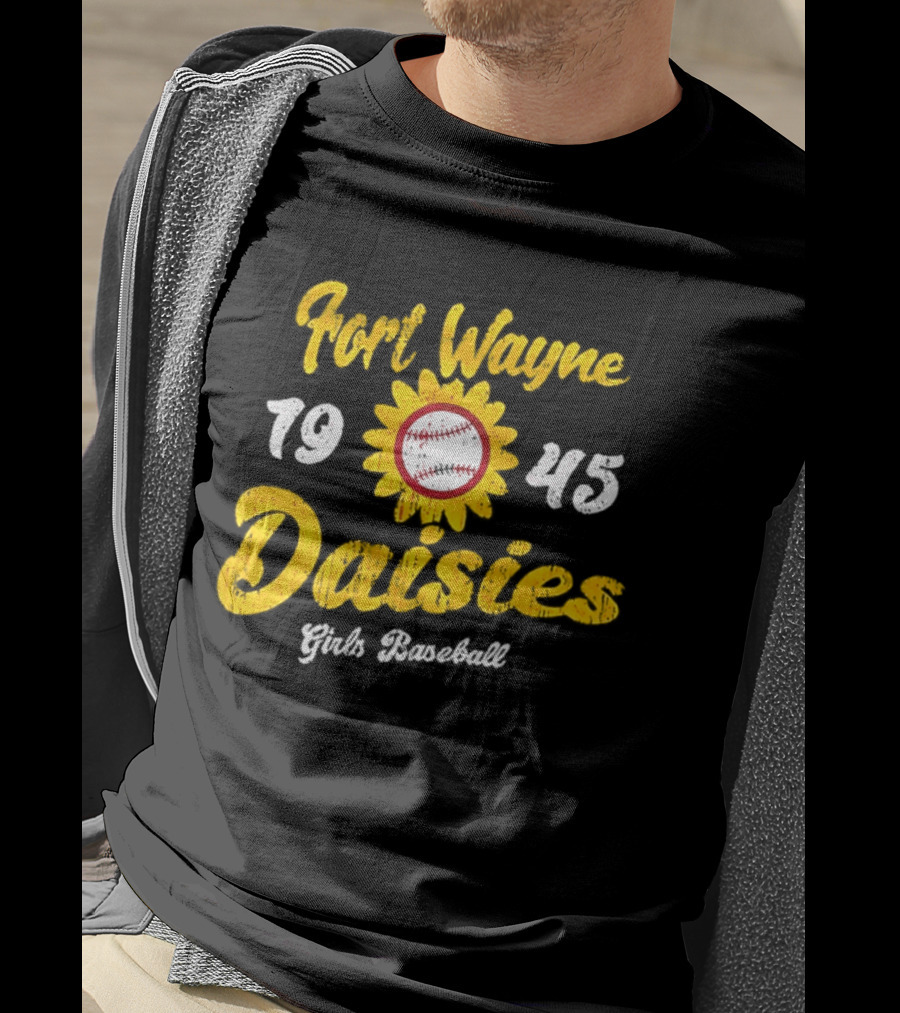 Fort Wayne Daisies 1945 Girls Baseball All American Girls Professional Baseball League T-Shirt