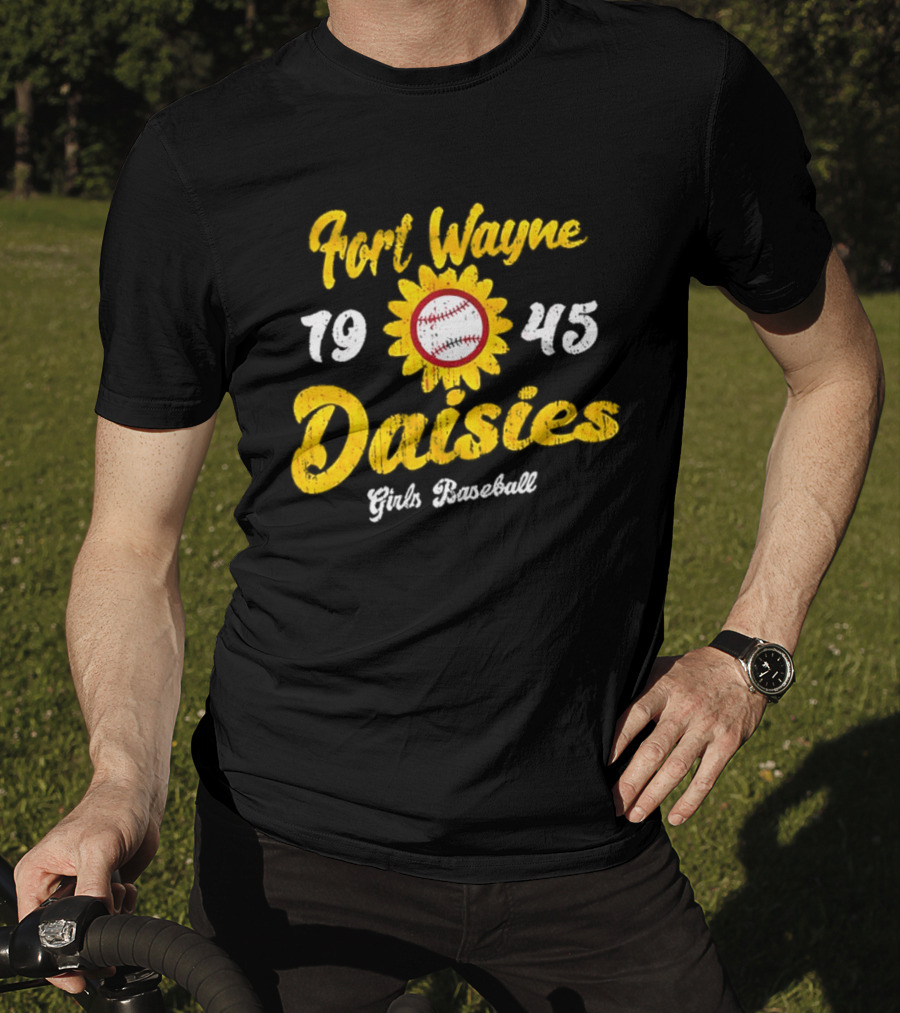 Fort Wayne Daisies 1945 Girls Baseball All American Girls Professional Baseball League T-Shirt
