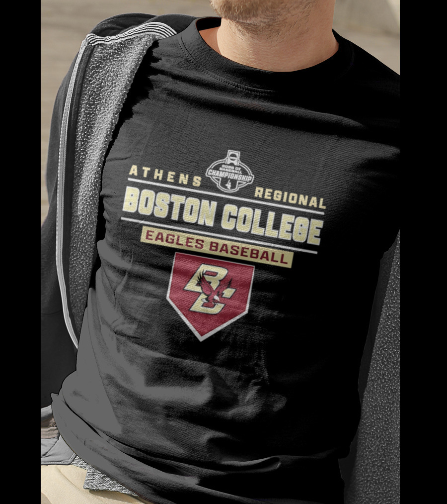 Boston College Eagles Baseball 2026 Athens Regional T-Shirt