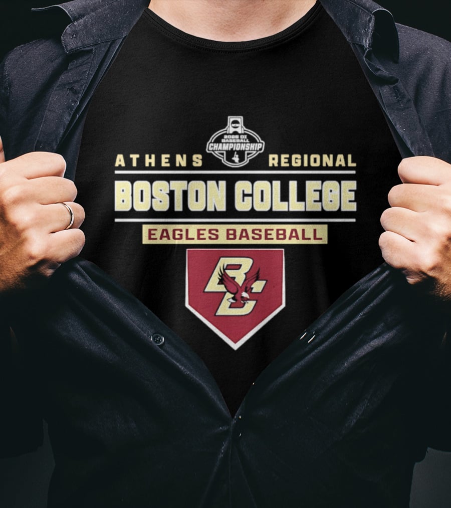 Boston College Eagles Baseball 2026 Athens Regional T-Shirt