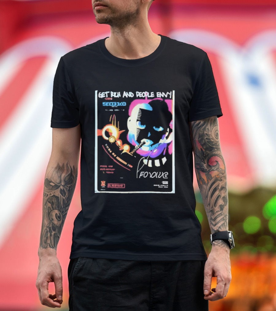 Cyberpunk Get Rich And People Envy Seo31co Forque T-Shirt