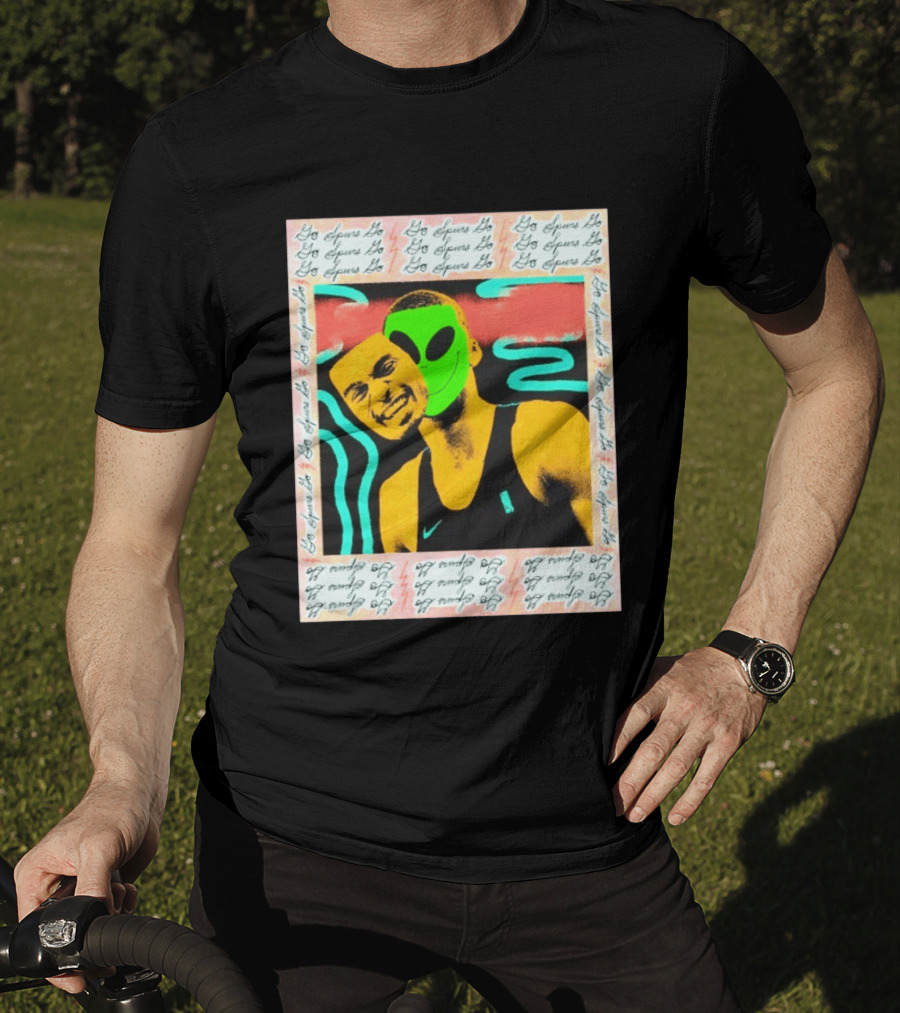 Go Spurs Go Alien Victor Wemby Mask San Antonio Spurs T-Shirt