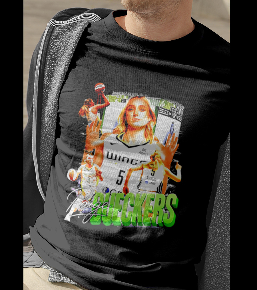 Paige Bueckers Dallas Wings Number 5 Basketball Star T-Shirt