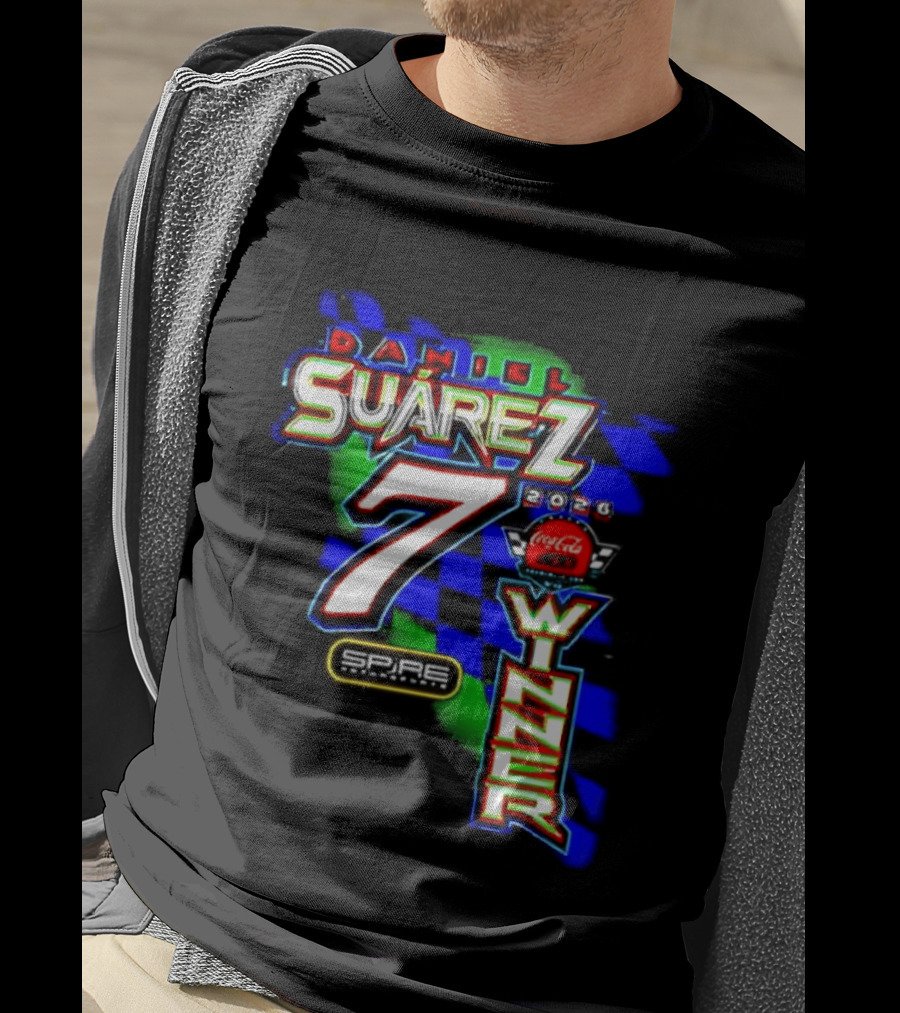 Daniel Suarez NASCAR Coca Cola Number 7 Winner 2026 T-Shirt