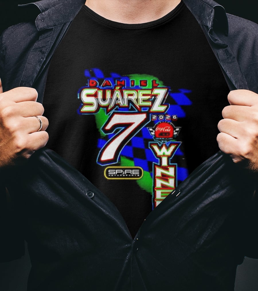 Daniel Suarez NASCAR Coca Cola Number 7 Winner 2026 T-Shirt