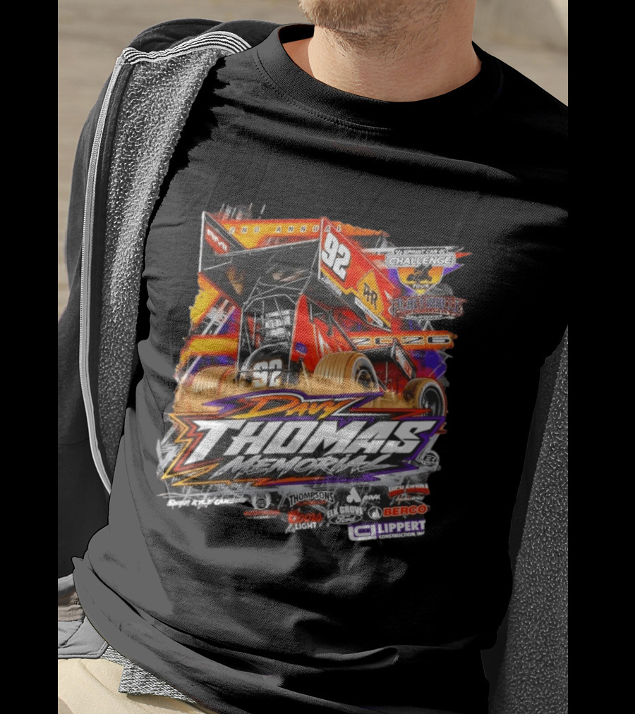 2nd Annual Davy Thomas Memorial 92 Sprint Car Placerville Speedway Challenge Tour 2020 T-Shirt