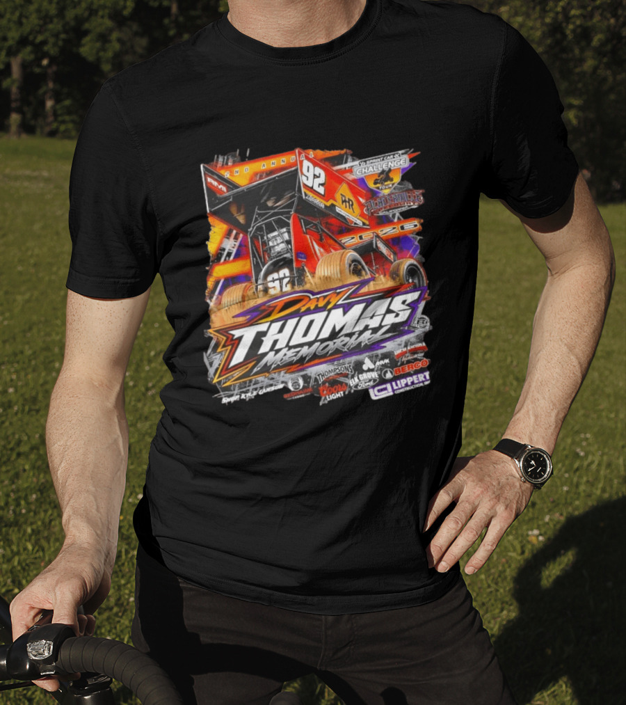 2nd Annual Davy Thomas Memorial 92 Sprint Car Placerville Speedway Challenge Tour 2020 T-Shirt