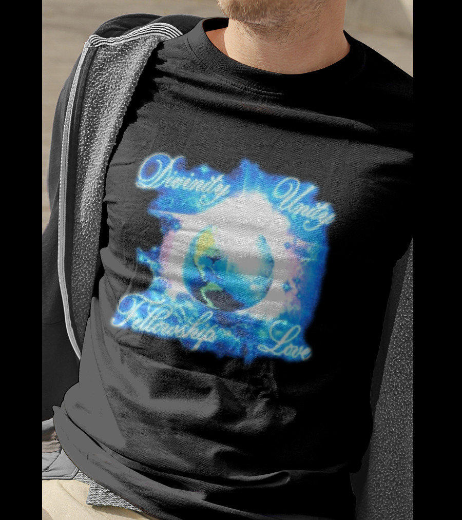Divinity Unity Fellowship Love Earth Glow T-Shirt