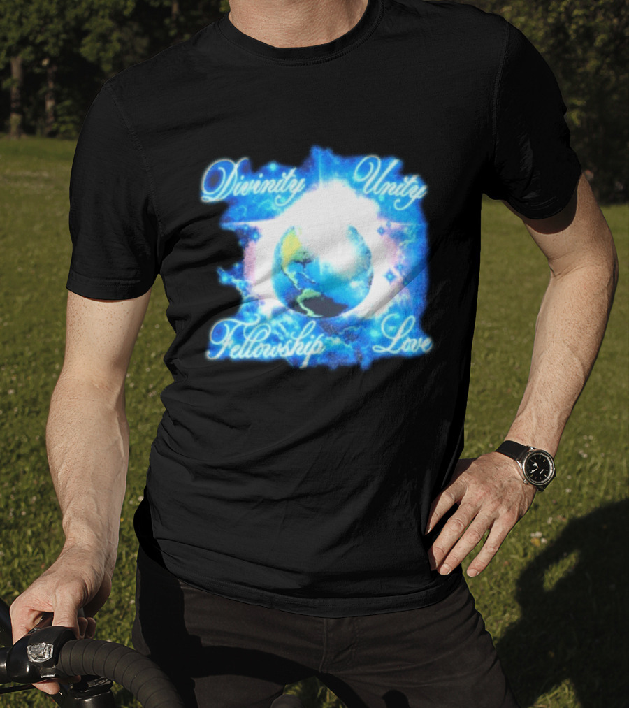 Divinity Unity Fellowship Love Earth Glow T-Shirt