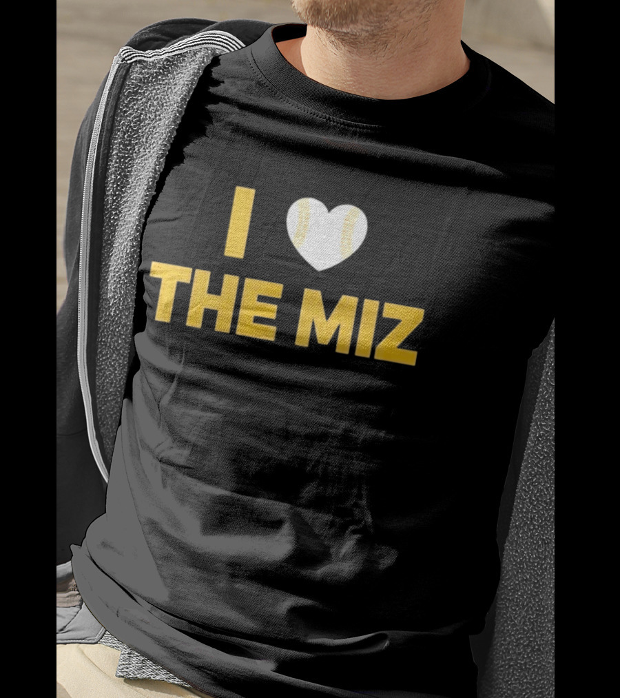 I Love The Miz Baseball Heart T-Shirt