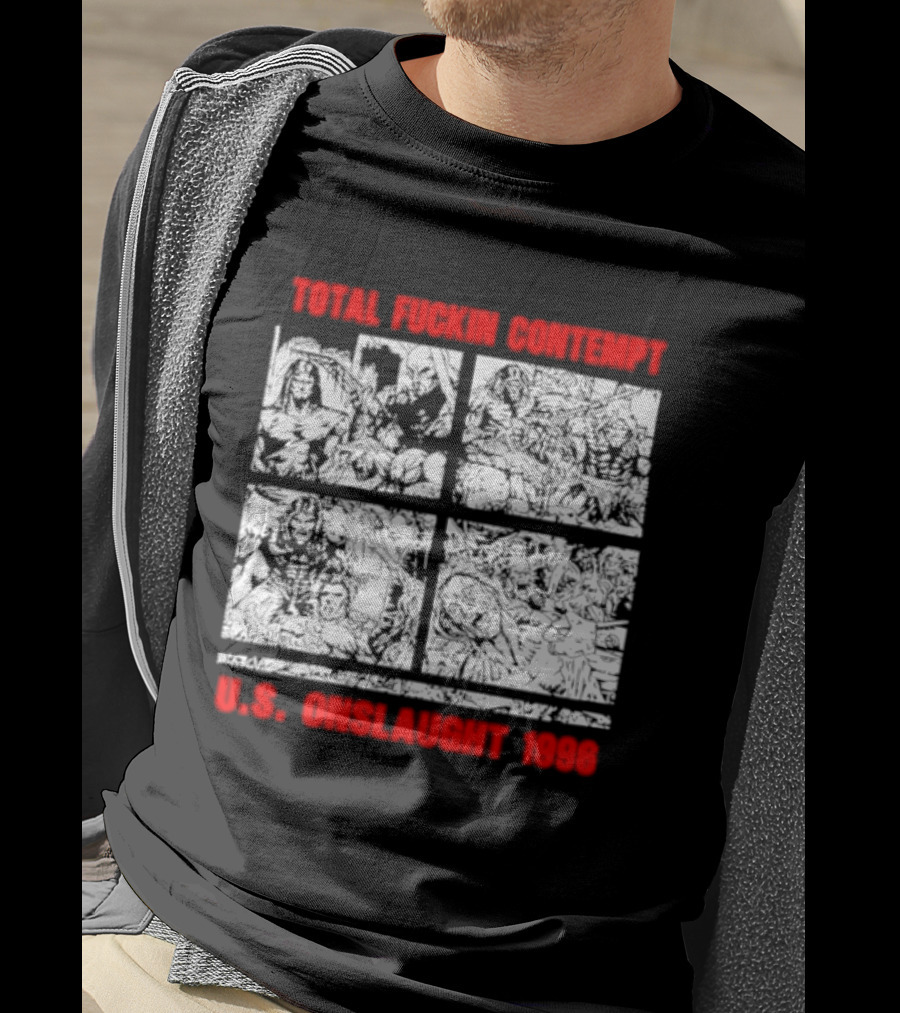 Internal Bleeding Total Fuckin Contempt US Onslaught 1996 T-Shirt