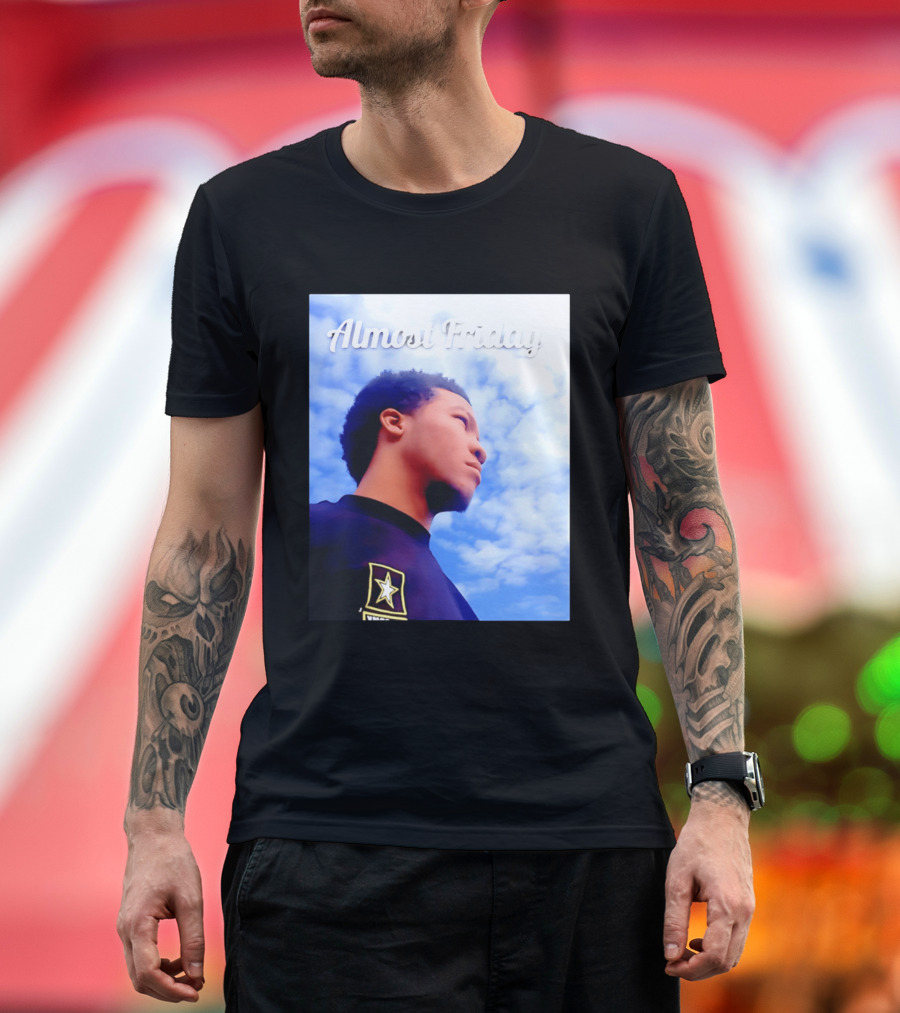 Almost Friday Jalen Brunson NWTS Basketball Sky T-Shirt