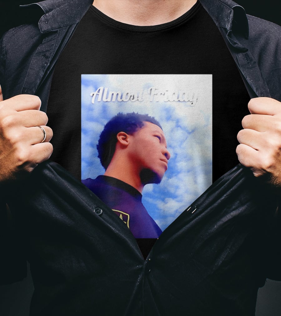 Almost Friday Jalen Brunson NWTS Basketball Sky T-Shirt