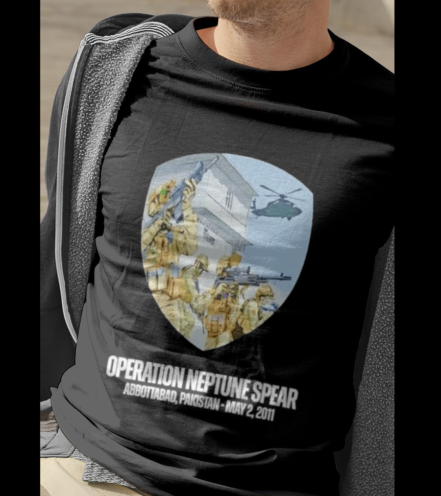 Operation Neptune Spear Abbottabad Pakistan May 2 2011 Military Team Helicopter Shield T-Shirt