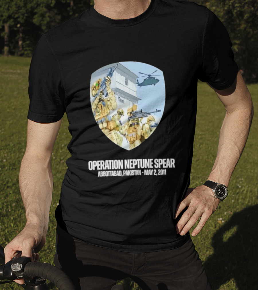 Operation Neptune Spear Abbottabad Pakistan May 2 2011 Military Team Helicopter Shield T-Shirt