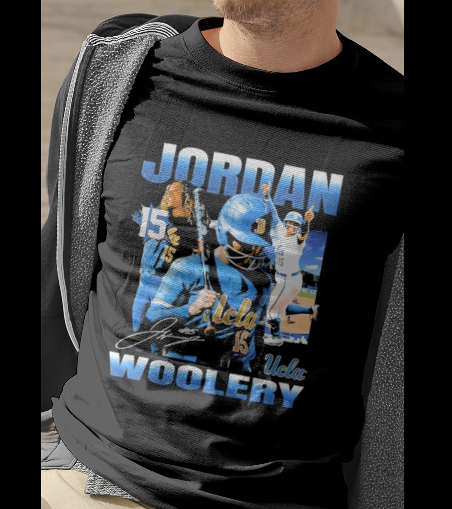 Jordan Woolery 15 UCLA Bruins Women's Softball T-Shirt