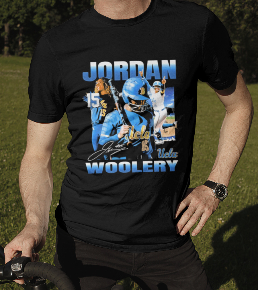 Jordan Woolery 15 UCLA Bruins Women's Softball T-Shirt