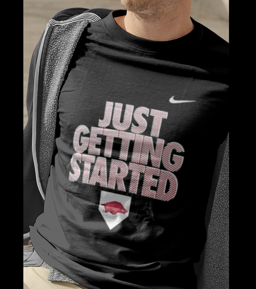 Nike Just Getting Started Arkansas Razorbacks Women's Softball T-Shirt