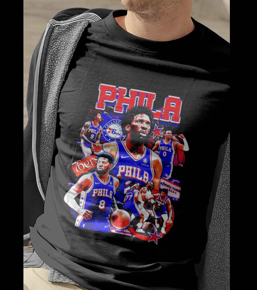 Philadelphia 76ers Phila 6ers Team Players Arena T-Shirt