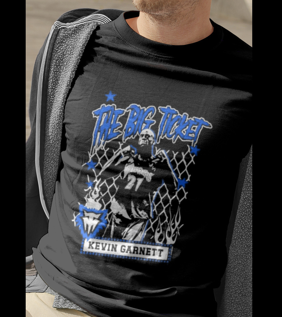 Kevin Garnett The Big Ticket Minnesota Timberwolves Legendary Player T-Shirt