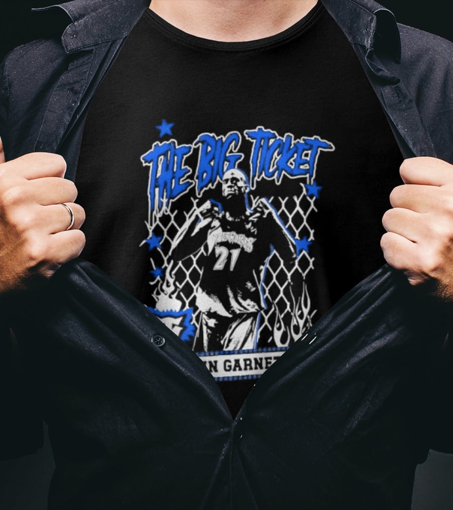 Kevin Garnett The Big Ticket Minnesota Timberwolves Legendary Player T-Shirt