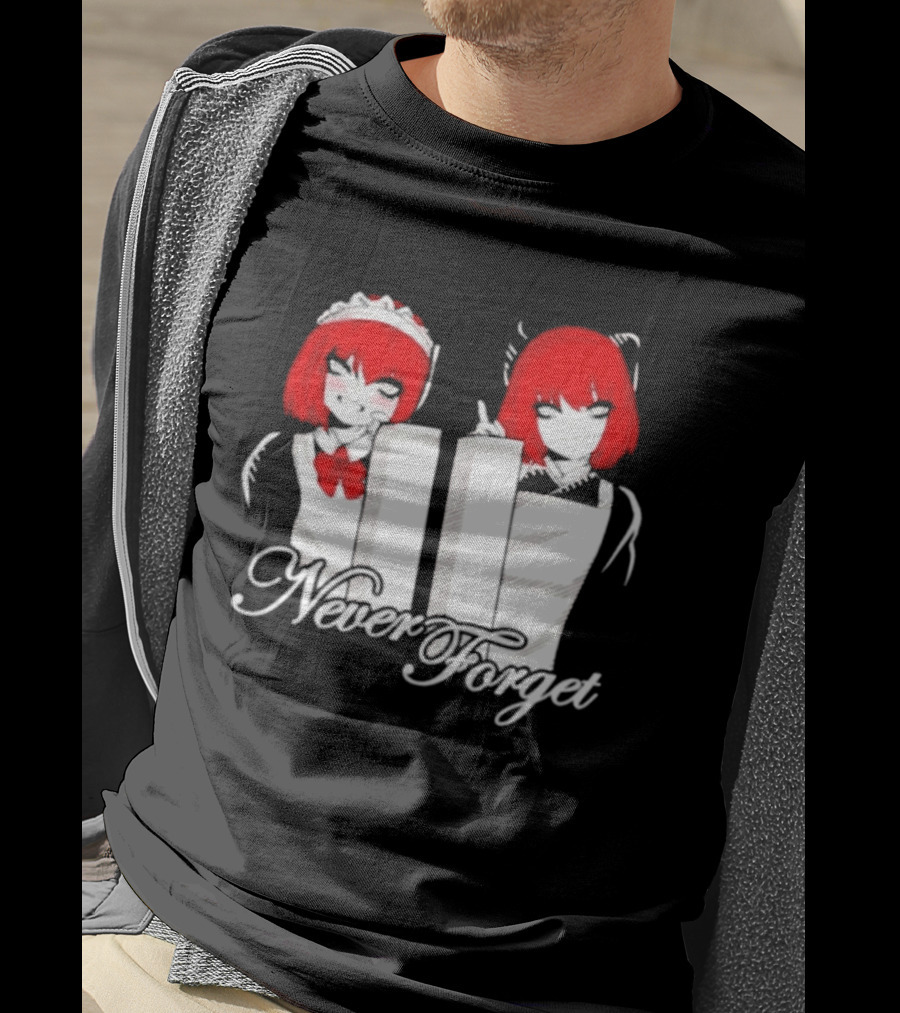 Maid Anime 9 11 Twin Towers Never Forget T-Shirt
