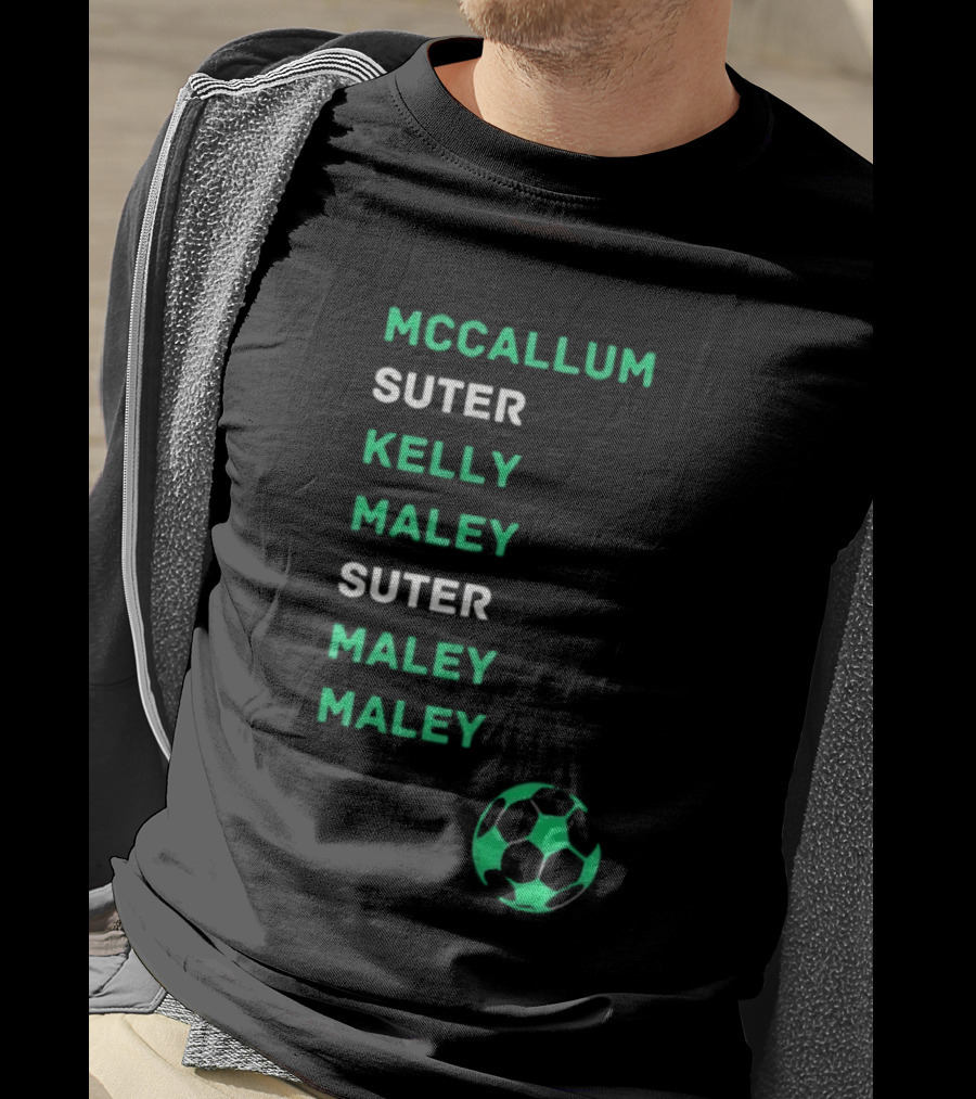 McCallum Suter Kelly Maley Football Soccer Ball T-Shirt
