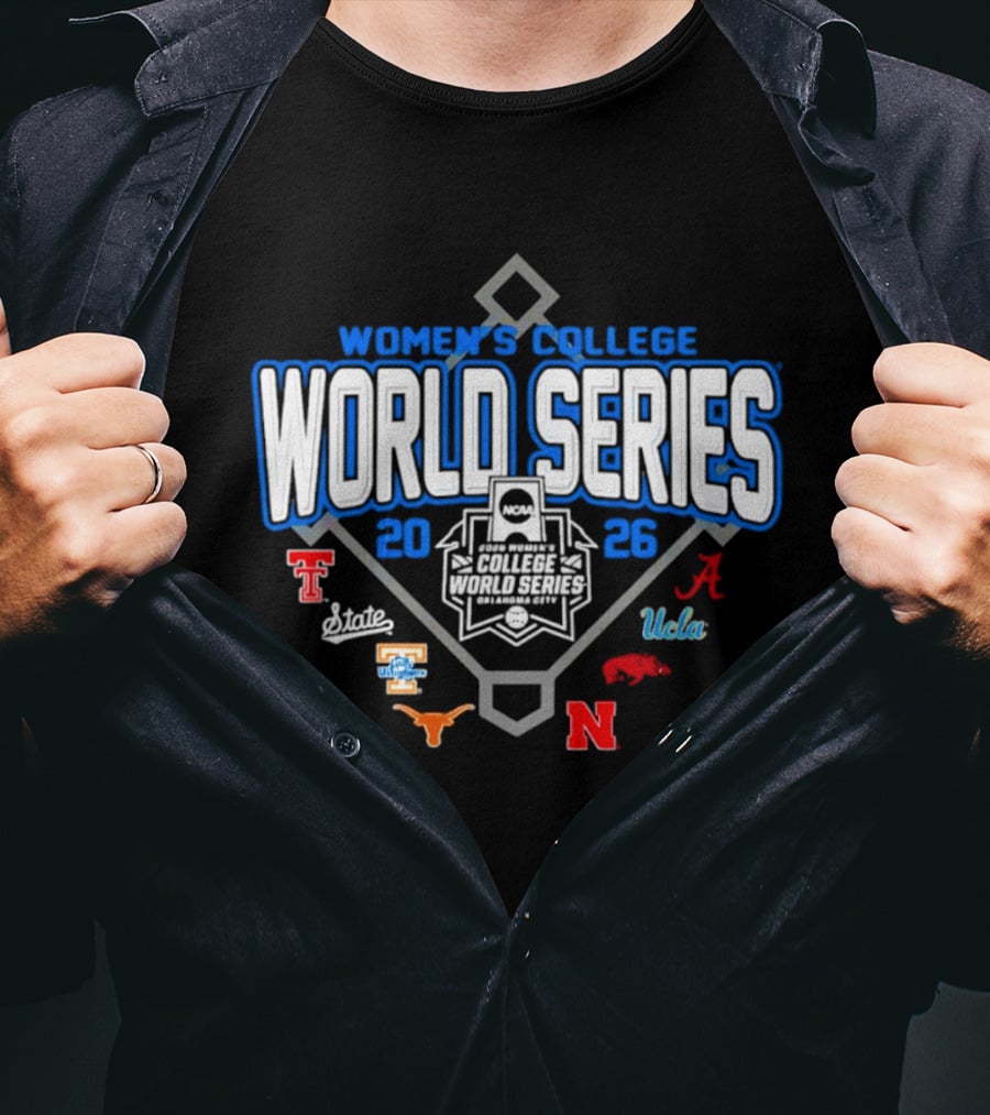 Women's College World Series 2026 Softball Eight Teams Bound Study Plan T-Shirt