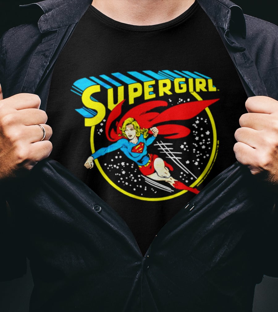 Supergirl Truth Justice Whatever Cartoon Superhero Flying Adventure T-Shirt
