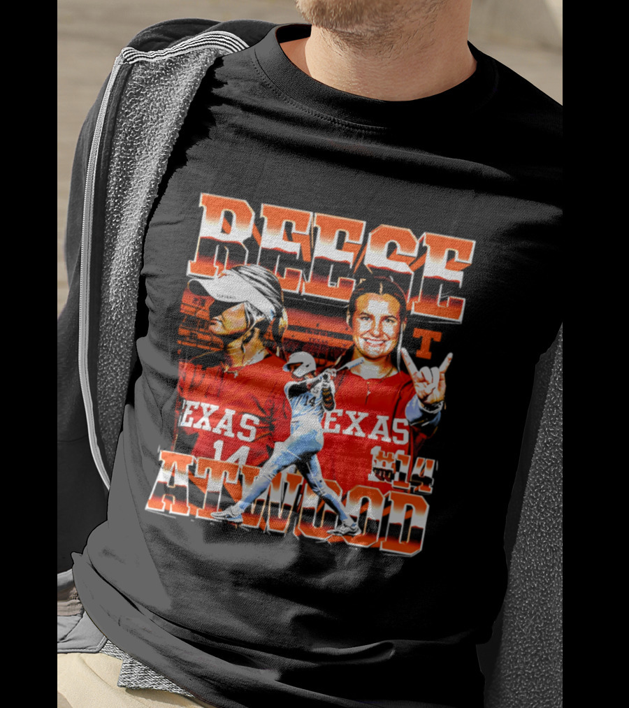 Texas Longhorns Softball Reese Atwood Player 14 Collage T-Shirt