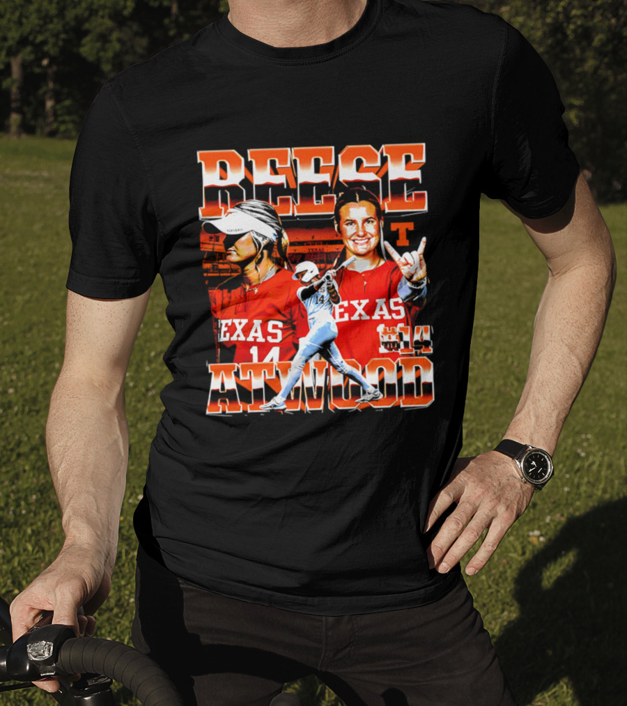Texas Longhorns Softball Reese Atwood Player 14 Collage T-Shirt