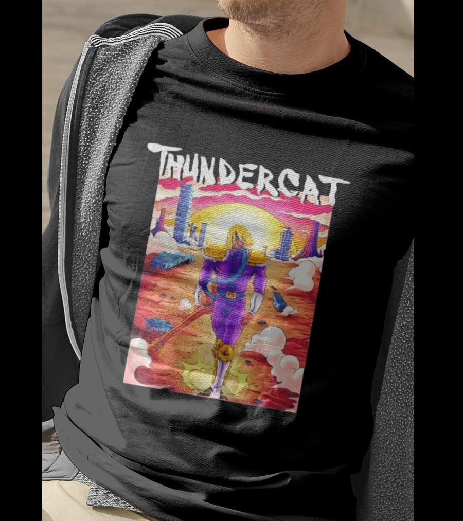 Thundercat It Is What It Is Tour 2021 Futuristic Warrior Desert Scene T-Shirt