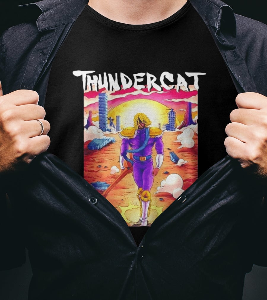 Thundercat It Is What It Is Tour 2021 Futuristic Warrior Desert Scene T-Shirt