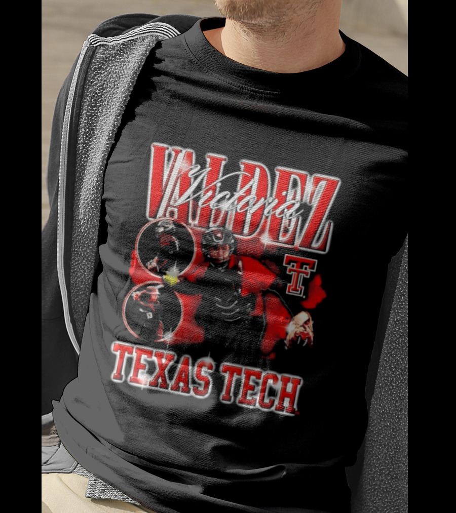 Valdez Number 8 Texas Tech 90s Bootleg T-Shirt