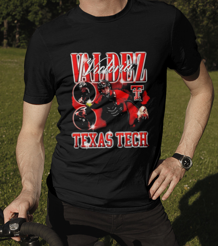 Valdez Number 8 Texas Tech 90s Bootleg T-Shirt