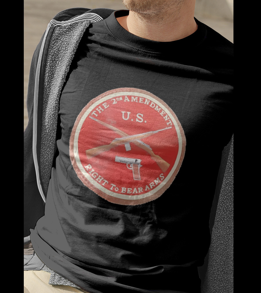 The 2nd Amendment U.S. Right To Bear Arms Rifles Pistol T-Shirt