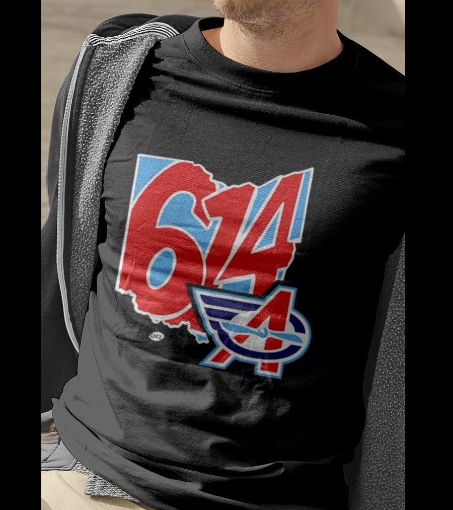 Arlington Renegades Ohio 614 United Football League State Map T-Shirt