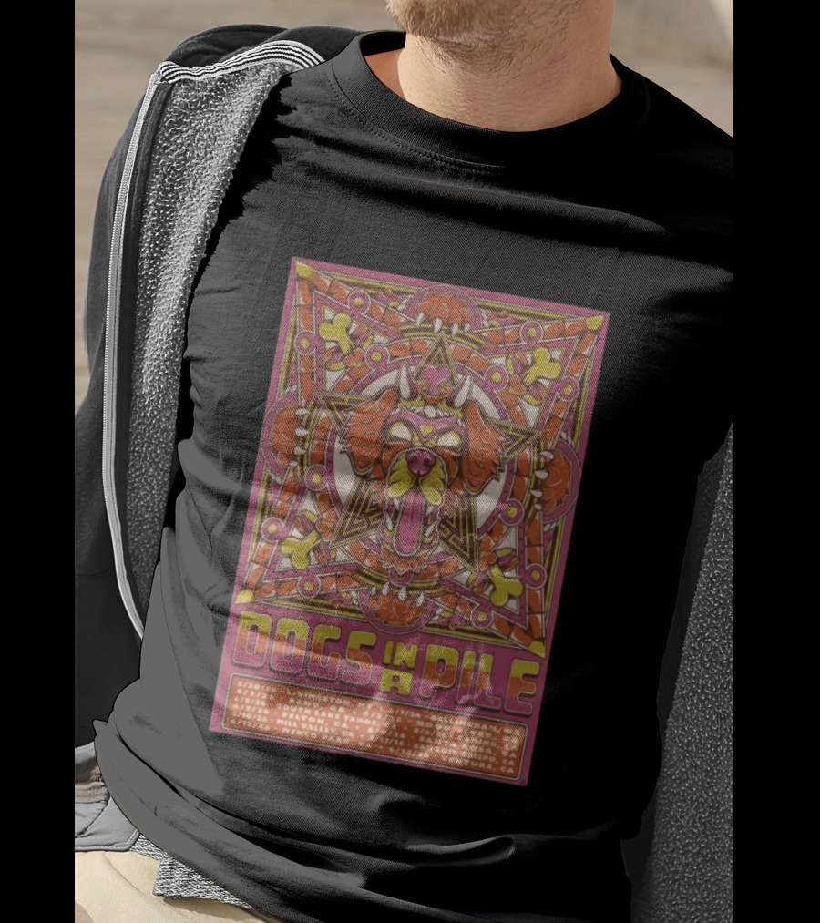 Dogs In A Pile West Coast 2026 Tour Dates And Locations T-Shirt