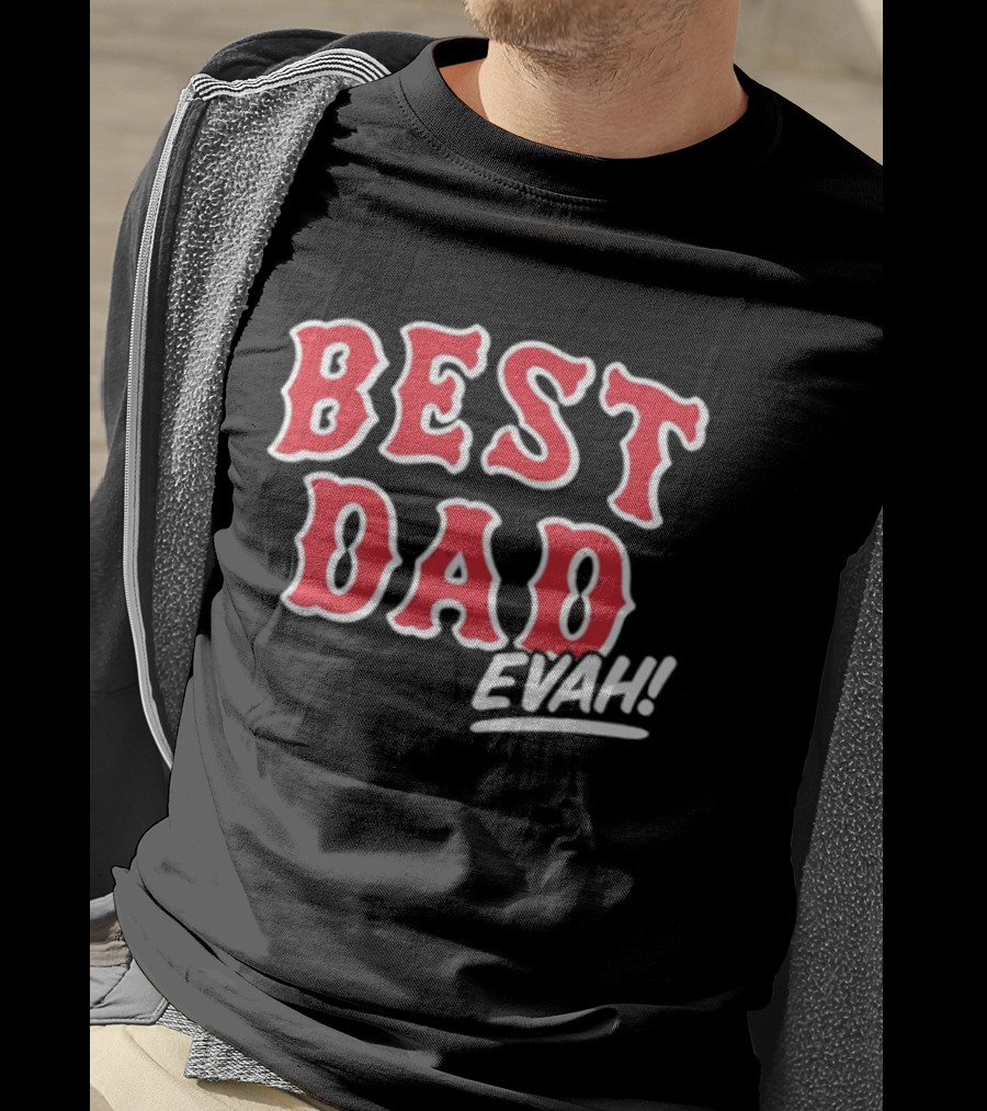 Best Dad Evah Baseball Home Team Fan T-Shirt