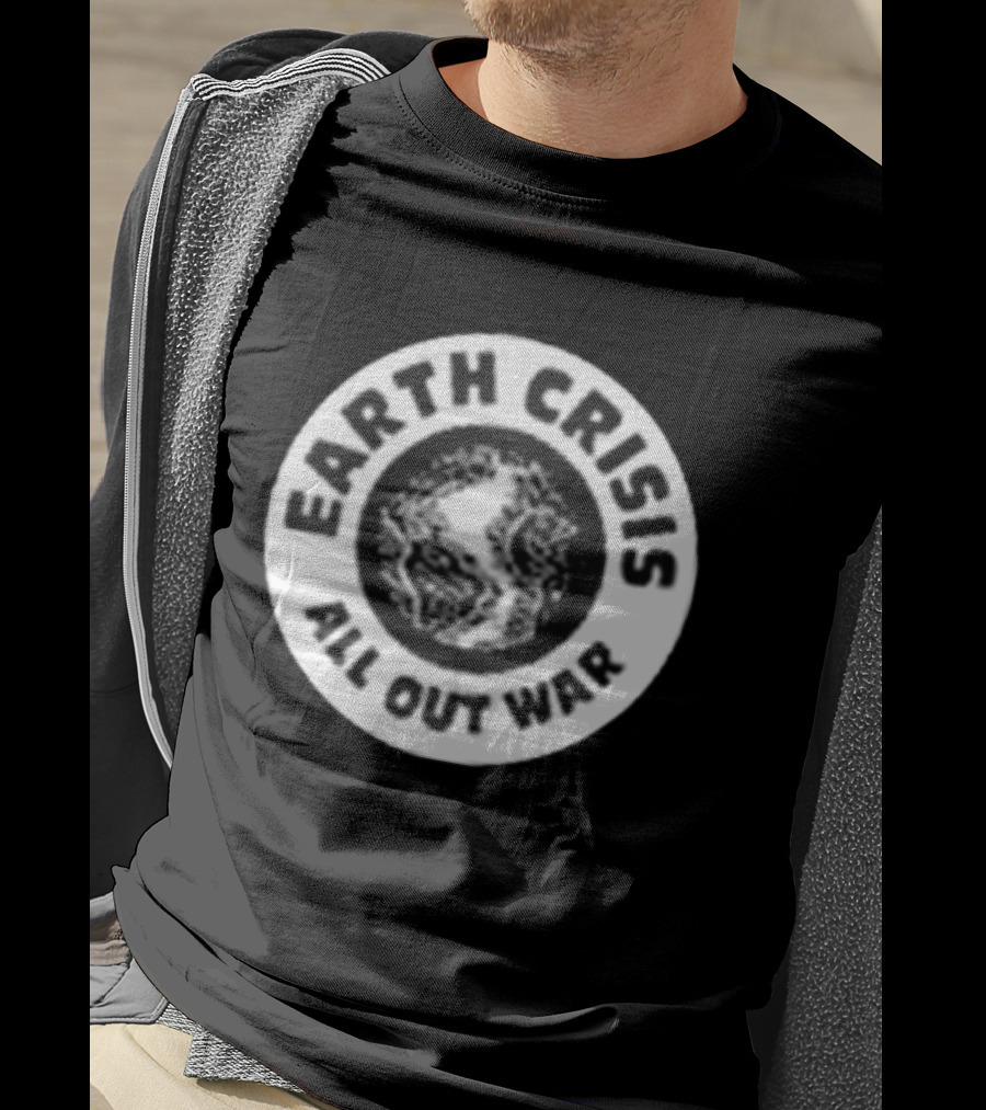 Earth Crisis 1992 All Out War Environmental Action T-Shirt