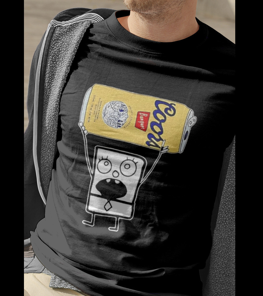Coors Banquet Blocky Comic 355mL 5 Alc Vol Golden Colorado ESTD 1873 Refreshing T-Shirt