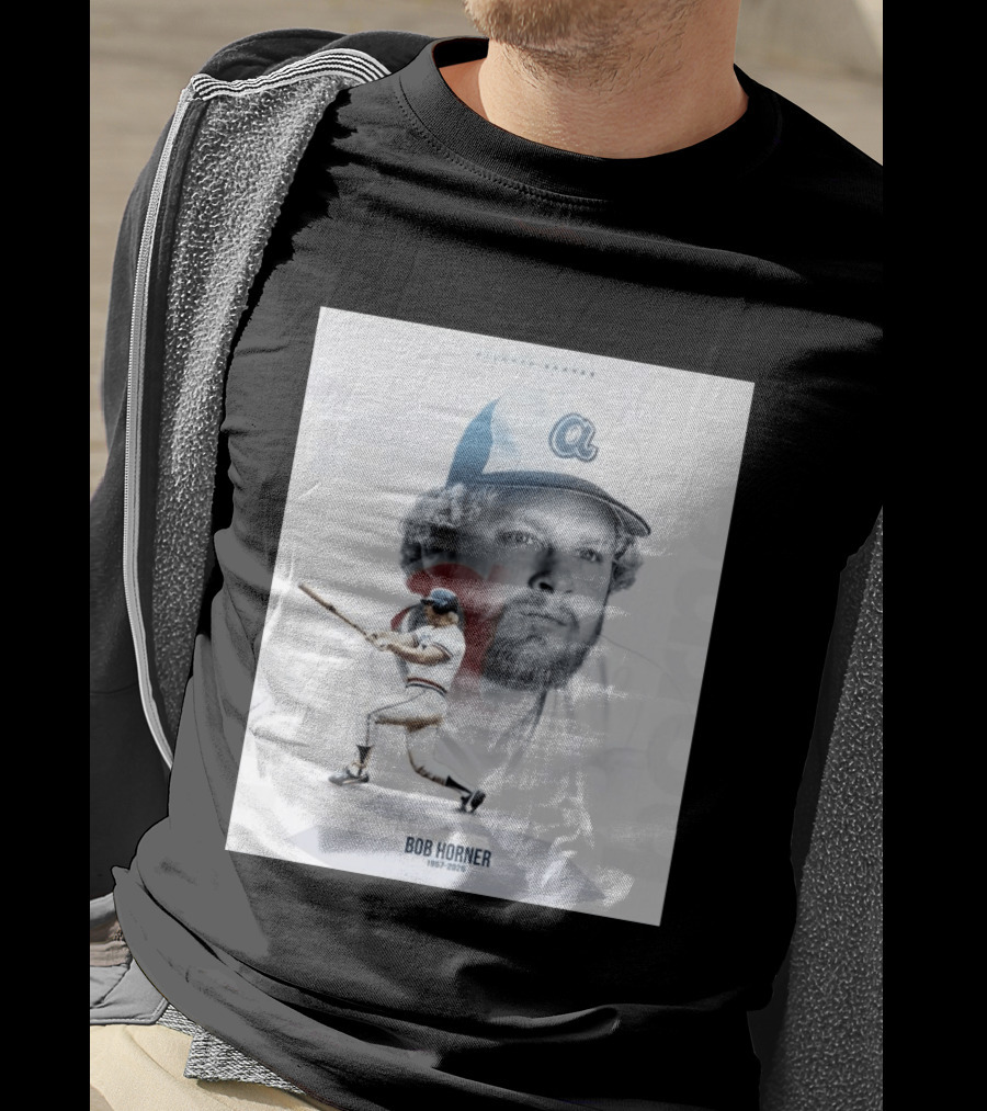 Atlanta Braves Bob Horner 1957 2026 Vintage Baseball T-Shirt