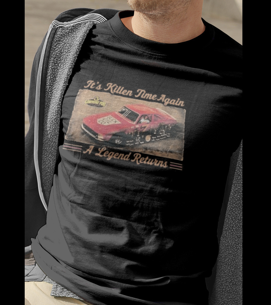 Greg Killen It's Killen Time Again A Legend Returns Jurassic Park Car Racing T-Shirt